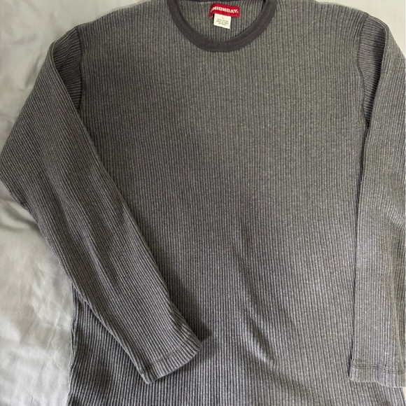 Y2K Grunge Vintage UNIONBAY Men's Charcoal Crewneck Sweater - Picture 1 of 4